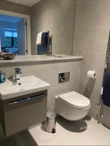 Koupelna v ubytování Brand new luxury apartment with free parking and gym