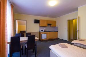 Kuchyň nebo kuchyňský kout v ubytování Apartmány Sport with Garage