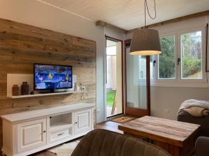 TV a/nebo společenská místnost v ubytování Wohlfühlappartment Gerlitzen
