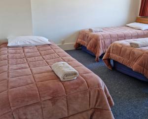 Postel nebo postele na pokoji v ubytování Methven Motel & Apartments