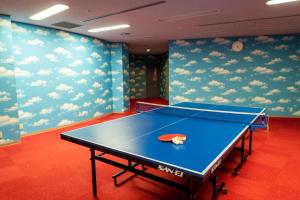 Stolní tenis v ubytování KAMENOI HOTEL Kujukuri nebo okolí