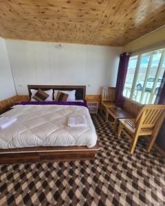 Voodi või voodid majutusasutuse The Ladakh Cottage Pangong, Lake View toas