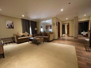 Χώρος καθιστικού στο Wakra Inn Hotel Apartments