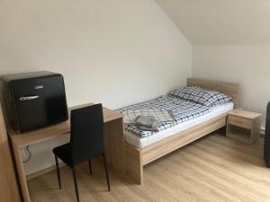 Ubytování Na špejcharu, Želevčice客房内的一张或多张床位