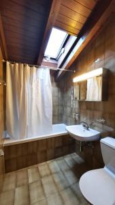 Koupelna v ubytování Charmant appartement au coeur de Vercorin