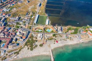 an aerial view of a resort on the beach at Grand Hotel Pomorie - Medical spa in Pomorie +52 photos