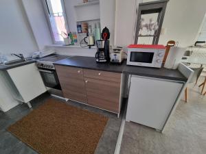 Kjøkken eller kjøkkenkrok på Ferienwohnung Krapf