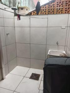 Koupelna v ubytování Casa tranquila Massaguaçu