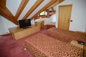 TV a/nebo společenská místnost v ubytování Hotel Canada