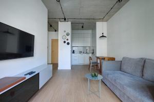 Kuchyň nebo kuchyňský kout v ubytování GO Apartments - ApartHotel