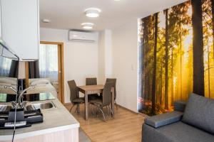 TV a/nebo společenská místnost v ubytování Apartamenty Leśne Zacisze