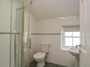 a bathroom with a toilet and a sink at 21 Entry Lane in Kendal +24 photos