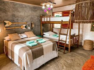 Ένα ή περισσότερα κρεβάτια σε δωμάτιο στο Flats Macapá Meu Amor 5 +43 φωτογραφίες