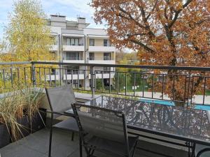 Balkón alebo terasa v ubytovaní Apartamenty Wybrzeże Laguna