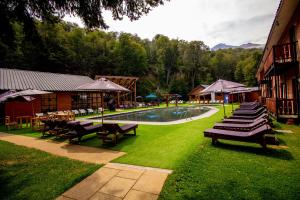 Aed väljaspool majutusasutust Hotel Nevados de Chillan