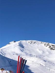 a snow covered mountain with a bunch of tooth brushes at LA CANELA - Saint Lary Soulan -Pla d'Adet Ski in Saint-Lary-Soulan