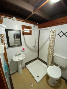 Kúpeľňa v ubytovaní Complejo Cascadas de Artalaz