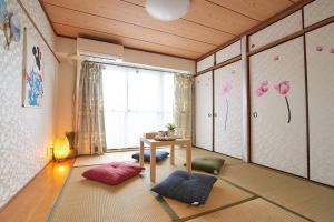 Voodi või voodid majutusasutuse 新宿市中心日式样式公寓，紧邻商业地域韩国街免费Wi-Fi toas