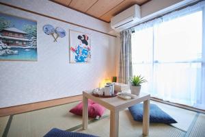 Istumisnurk majutusasutuses 新宿市中心日式样式公寓，紧邻商业地域韩国街免费Wi-Fi