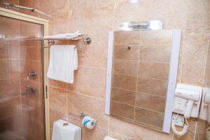 Koupelna v ubytování Hotel 61