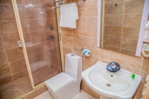 Koupelna v ubytování Hotel 61