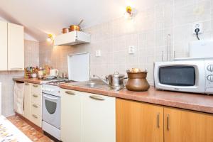 Kuchyň nebo kuchyňský kout v ubytování Apartment XXL Rio