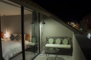 Balkón nebo terasa v ubytování Hotel Helverica