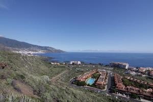 an aerial view of a city and the ocean at VV Casita El Paraíso in Breña Baja