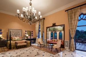 Posezení v ubytování Rambagh Palace