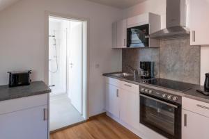 Kuchyň nebo kuchyňský kout v ubytování Rust Appartements
