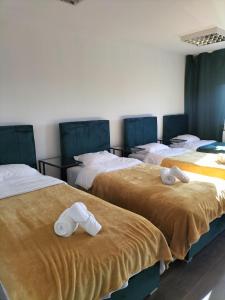 Postel nebo postele na pokoji v ubytování Hotel Świt
