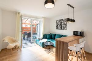 A seating area at Apartmány Oravskie
