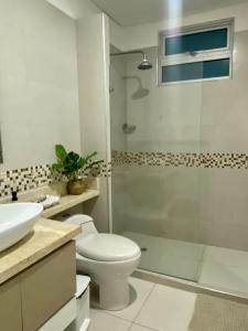 ห้องน้ำของ Cartagena Palmetto Beach Bella Vista