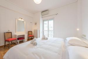 Posteľ alebo postele v izbe v ubytovaní Luxury Penthouse in Kolonaki with view
