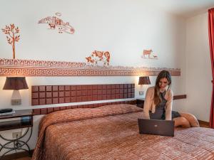 Кровать или кровати в номере Chocohotel