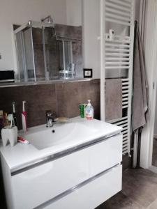 Koupelna v ubytování Incantevole nuovo appartamento in zona centrale a Torino