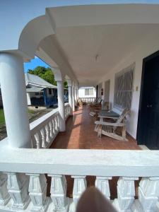 Balkón nebo terasa v ubytování Westport Cottage + 9 fotografií
