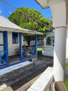 a view of the porch of a house at Westport Cottage in Negril