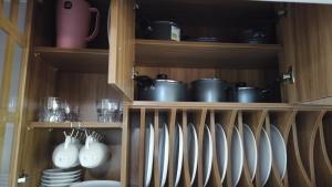 Η κουζίνα ή μικρή κουζίνα στο Apartamento Barreirinhas