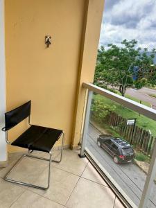 A balcony or terrace at Lindo apartamento em frente a UFOP com garagem