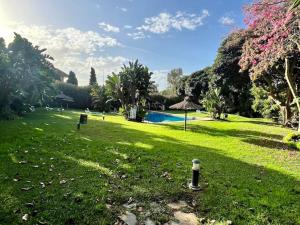 Ogród w obiekcie Ático nuevo en lujosa urbanización junto a restaurantes y cafeterías