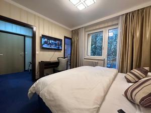 Postel nebo postele na pokoji v ubytování Hotel Austria