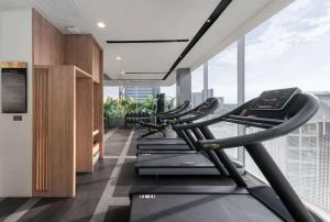 Fitness centrum a/nebo fitness zařízení v ubytování Wyndham Garden Bangkok Sukhumvit 42 + 61 fotografií