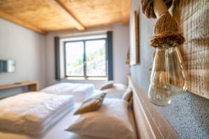 Letto o letti in una camera di Ferienhaus Kirchbach