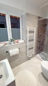 Koupelna v ubytování Apartmany Železná Ruda