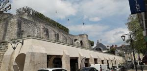 stary budynek z bluszczem na górze w obiekcie SUPERLOGIS BLOIS-HYPERCENTRE LE PITAYA-STUDIO☆☆☆ w mieście Blois
