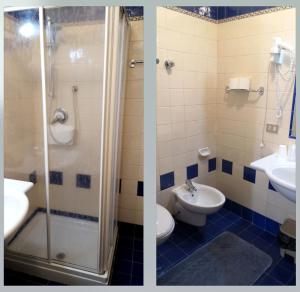 Koupelna v ubytování Hotel Villa Milano