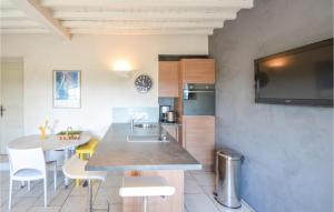 Η κουζίνα ή μικρή κουζίνα στο 1 Bedroom Nice Home In La Gaude