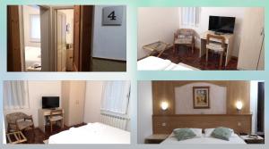 Postel nebo postele na pokoji v ubytování Hotel Villa Milano
