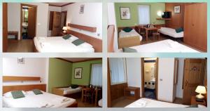 Postel nebo postele na pokoji v ubytování Hotel Villa Milano